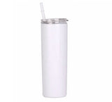 Sublimation Tumbler 20 oz Slim White STRAIGHT